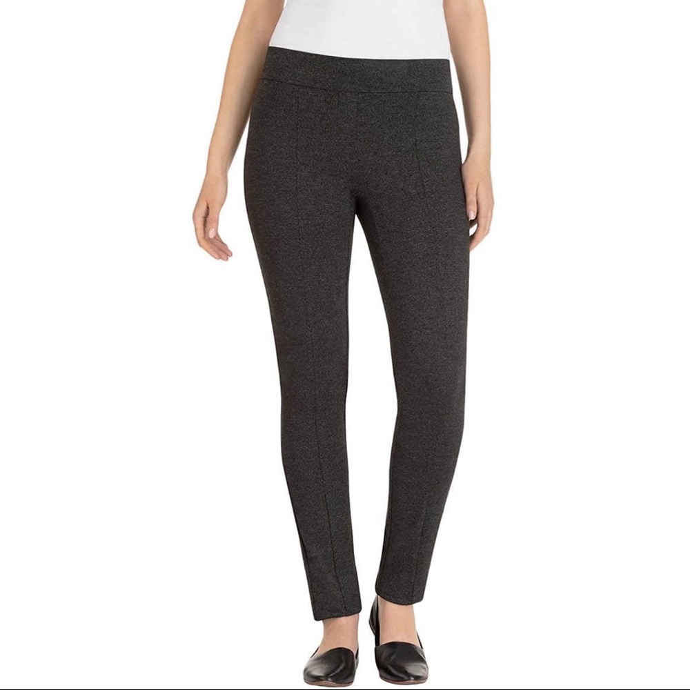 Hilary Radley Charcoal Ponte Pants